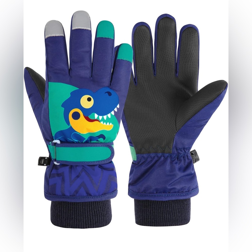 American Trends Kids Waterproof Winter Gloves